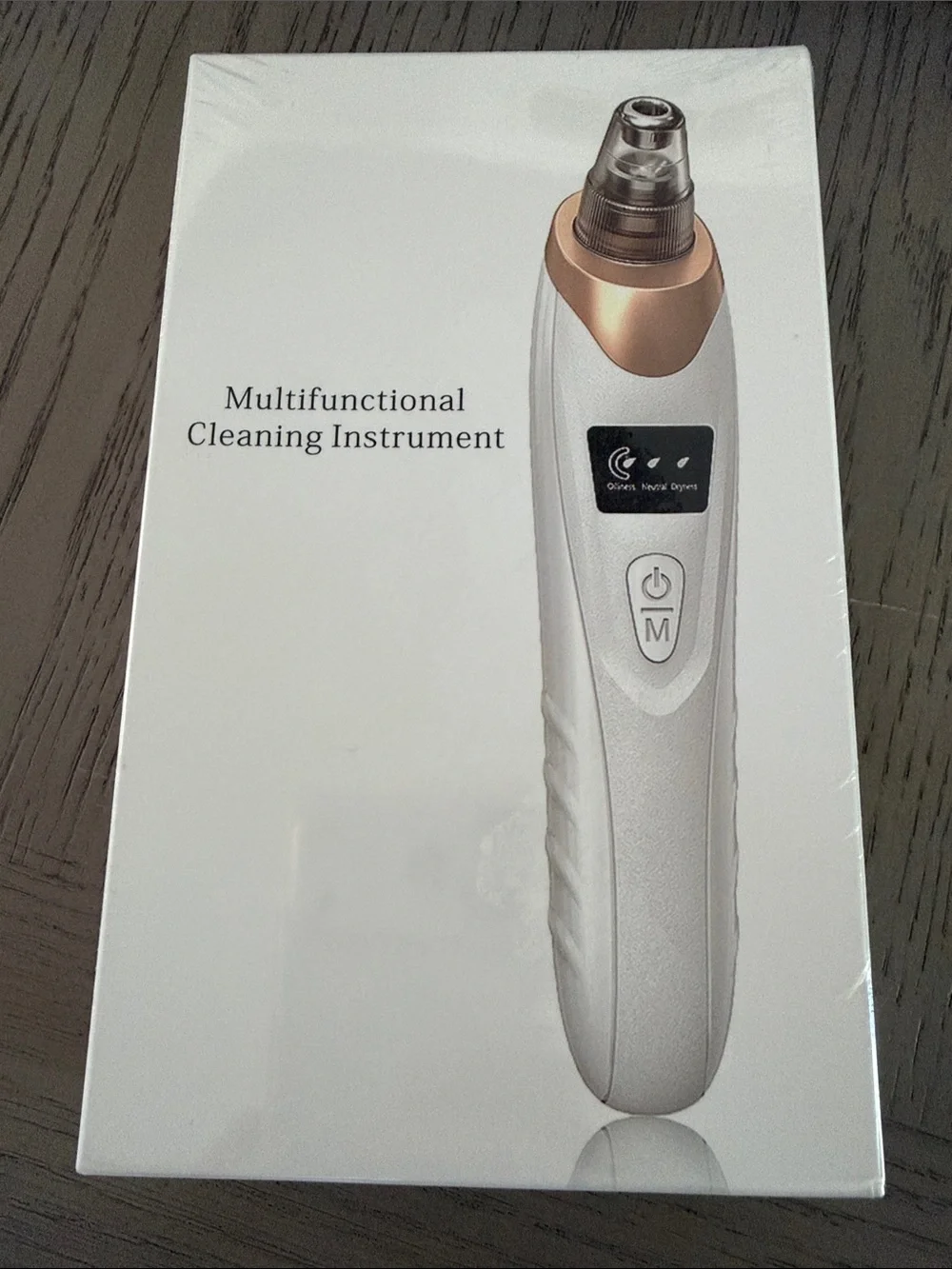 Multifunctional Cleaning Instrument - White with Rose Gold Accent